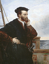 Imaginary Portrait of Jacques Cartier, by Thophile Hamel, ca. 1844