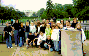 The class in front of The White House