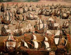 English ships & the Spanish Armada 1588
